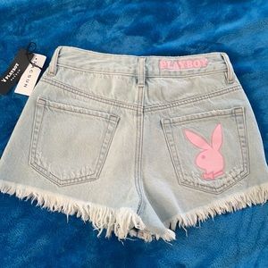 Playboy by PacSun high waisted cutoff jean shorts